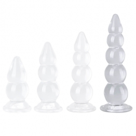Plug transparent JELWY XL de 36 cm