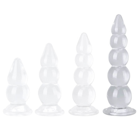 Plug transparent JELWY XL de 36 cm