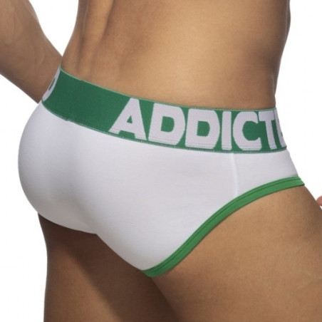 Slip OPEN FLY Blanc-Vert
