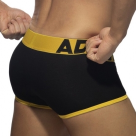 Boxer OPEN FLY Noir-Jaune 2