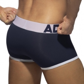 Boxer OPEN FLY Marine-Blanc 2