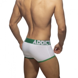 Boxer OPEN FLY Blanc-Vert