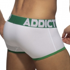 Boxer OPEN FLY Blanc-Vert 2