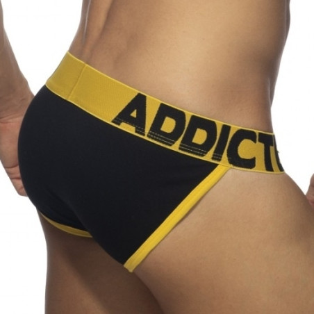 Bikini OPEN FLY Noir-Jaune