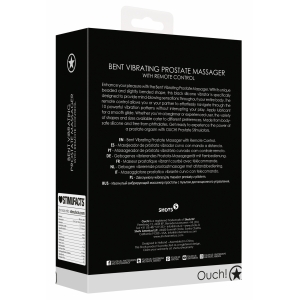 Stimulateur de prostate vibrant BENT 10 Vibrations