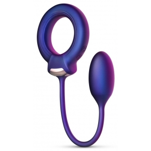 Cockring et Plug vibrant ECLIPSE de Hueman 6.5 cm