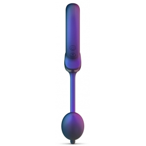 Cockring et Plug vibrant ECLIPSE de Hueman 6.5 cm