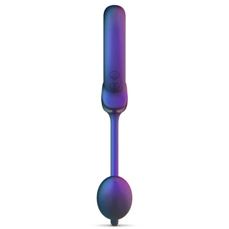 Cockring et Plug vibrant ECLIPSE de Hueman 6.5 cm