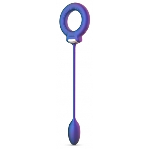 Cockring et Plug vibrant ECLIPSE de Hueman 6.5 cm