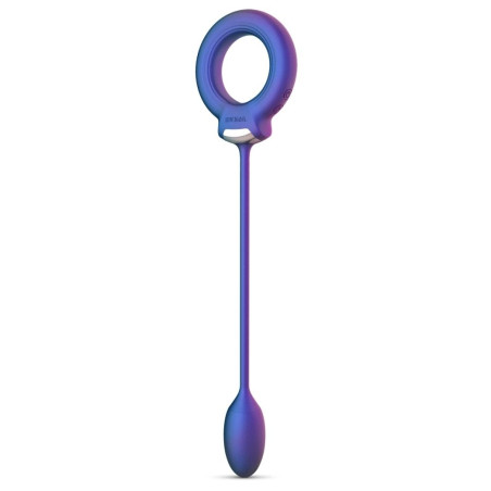Cockring et Plug vibrant ECLIPSE de Hueman 6.5 cm