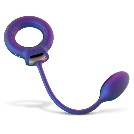 Cockring et Plug vibrant ECLIPSE de Hueman 6.5 cm