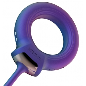 Cockring et Plug vibrant ECLIPSE de Hueman 6.5 cm