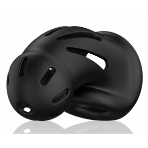 Cage de chasteté Silicone ManCage Modèle 27 Noire