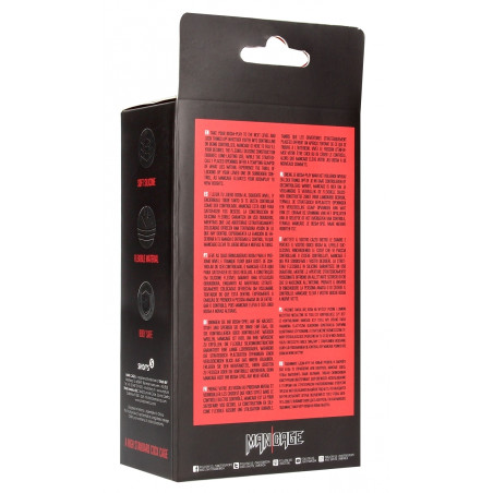 Cage de chasteté Silicone ManCage Modèle 27 Noire