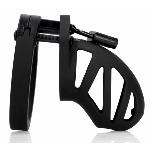 Cage de chasteté en silicone ManCage Modèle 23 Noire