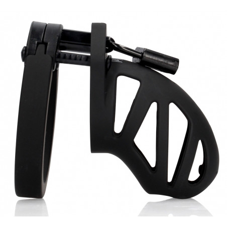 Cage de chasteté en silicone ManCage Modèle 23 Noire