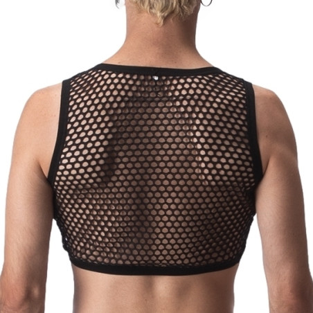 Crop Top Filet MANY Noir