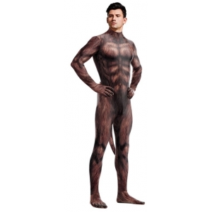Combinaison Cosplay Loup-Garou WEREWOLF Marron