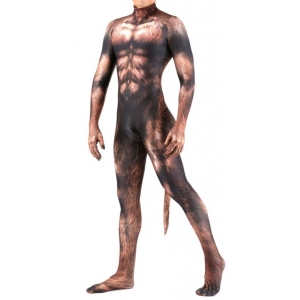 Combinaison Cosplay Loup-Garou WEREWOLF Marron