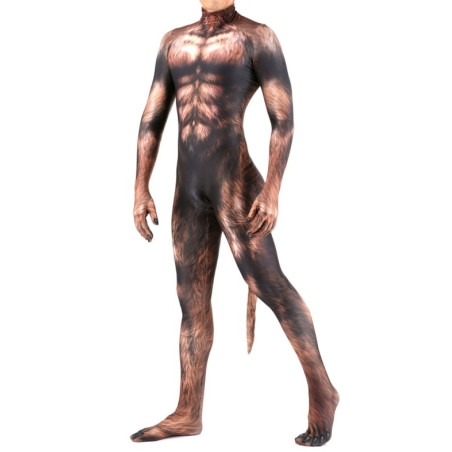 Combinaison Cosplay Loup-Garou WEREWOLF Marron