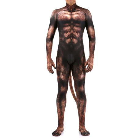 Combinaison Cosplay Loup-Garou WEREWOLF Marron