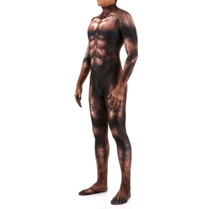 Combinaison Cosplay Loup-Garou WEREWOLF Marron