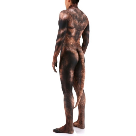 Combinaison Cosplay Loup-Garou WEREWOLF Marron