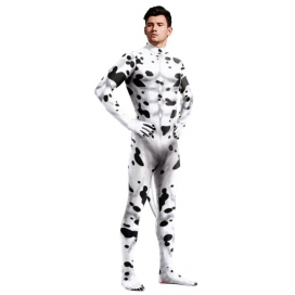Combinaison Cosplay Chien DALMATIEN Blanc avec taches noires 2