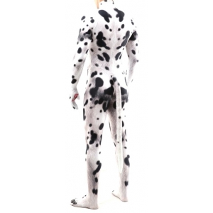 Combinaison Cosplay Chien DALMATIEN Blanc avec taches noires