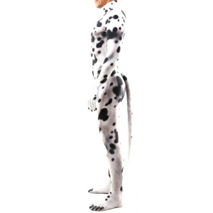 Combinaison Cosplay Chien DALMATIEN Blanc avec taches noires