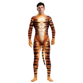 Combinaison de Cosplay Tigre TIGER Orange Marron