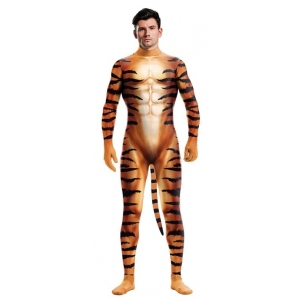 Combinaison de Cosplay Tigre TIGER Orange Marron