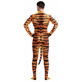 Combinaison de Cosplay Tigre TIGER Orange Marron 2
