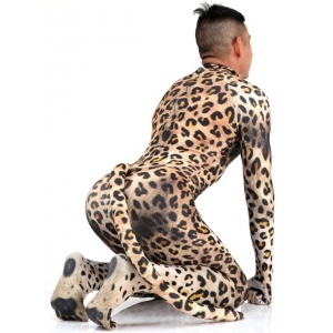 Combinaison Cosplay LEOPARD avec imitation fourrure
