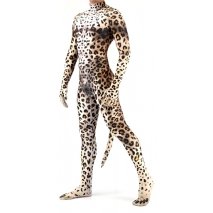 Combinaison Cosplay LEOPARD avec imitation fourrure