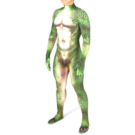 Combinaison Cosplay Reptile DRAGON verte