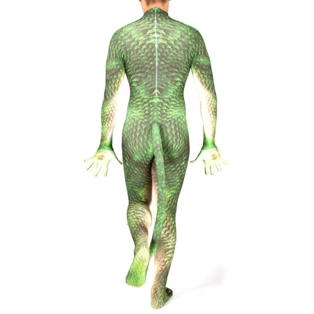 Combinaison Cosplay Reptile DRAGON verte