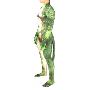 Combinaison Cosplay Reptile DRAGON verte