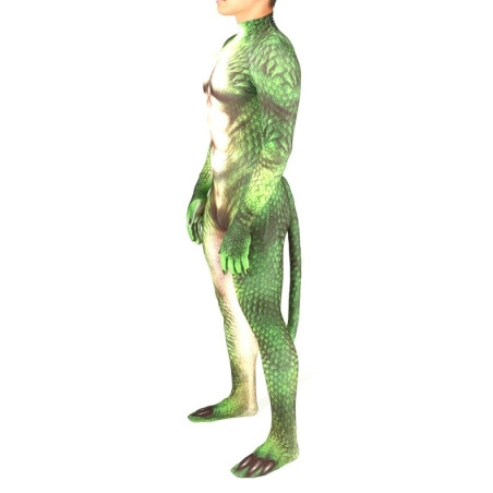 Combinaison Cosplay Reptile DRAGON verte