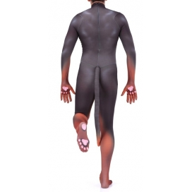 Combinaison Cosplay Doberman DOG Noire et Feu 2