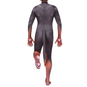 Combinaison Cosplay Doberman DOG Noire et Feu