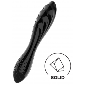 Gode en verre DAZZLING CRYSTAL 1 Noir de Satisfyer