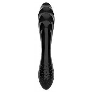 Gode en verre DAZZLING CRYSTAL 1 Noir de Satisfyer