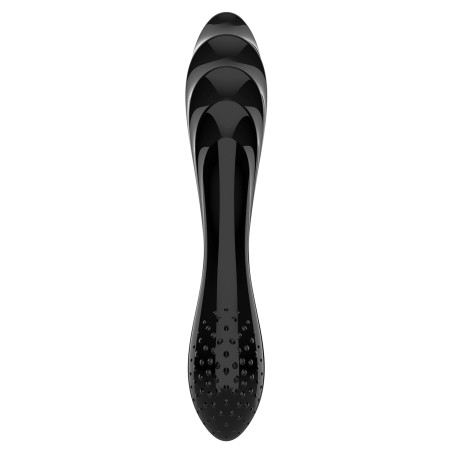 Gode en verre DAZZLING CRYSTAL 1 Noir de Satisfyer
