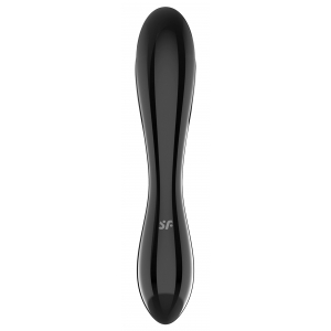 Gode en verre DAZZLING CRYSTAL 1 Noir de Satisfyer