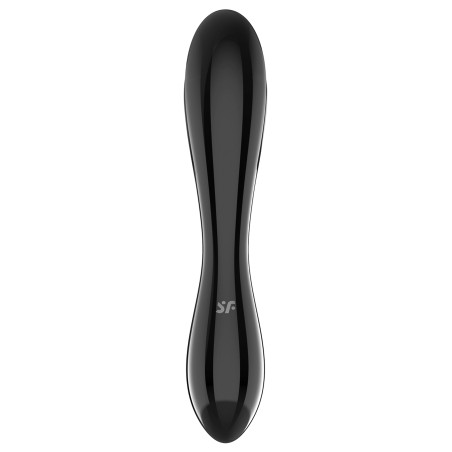 Gode en verre DAZZLING CRYSTAL 1 Noir de Satisfyer