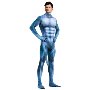 Combinaison de Cosplay DOG Bleue pour Puppy Play