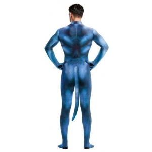 Combinaison de Cosplay DOG Bleue pour Puppy Play