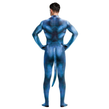 Combinaison de Cosplay DOG Bleue pour Puppy Play