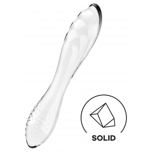 Gode en verre DAZZLING CRYSTAL 1 de Satisfyer Transparent